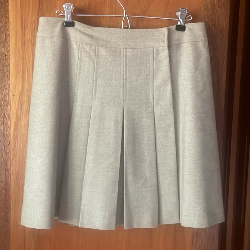 Aspesi Cream Pleated Skirt
